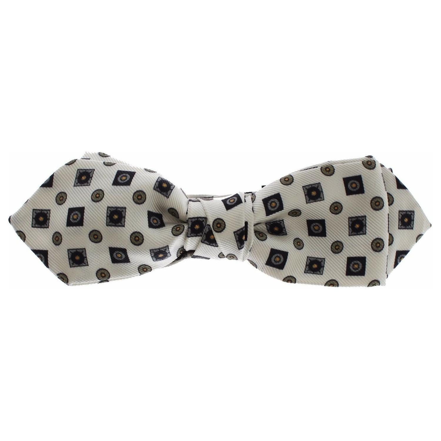 طقم ربطة عنق من الحرير وحزام من الجلد بتصميم باروكي أنيق من دولتشي آند غابانا