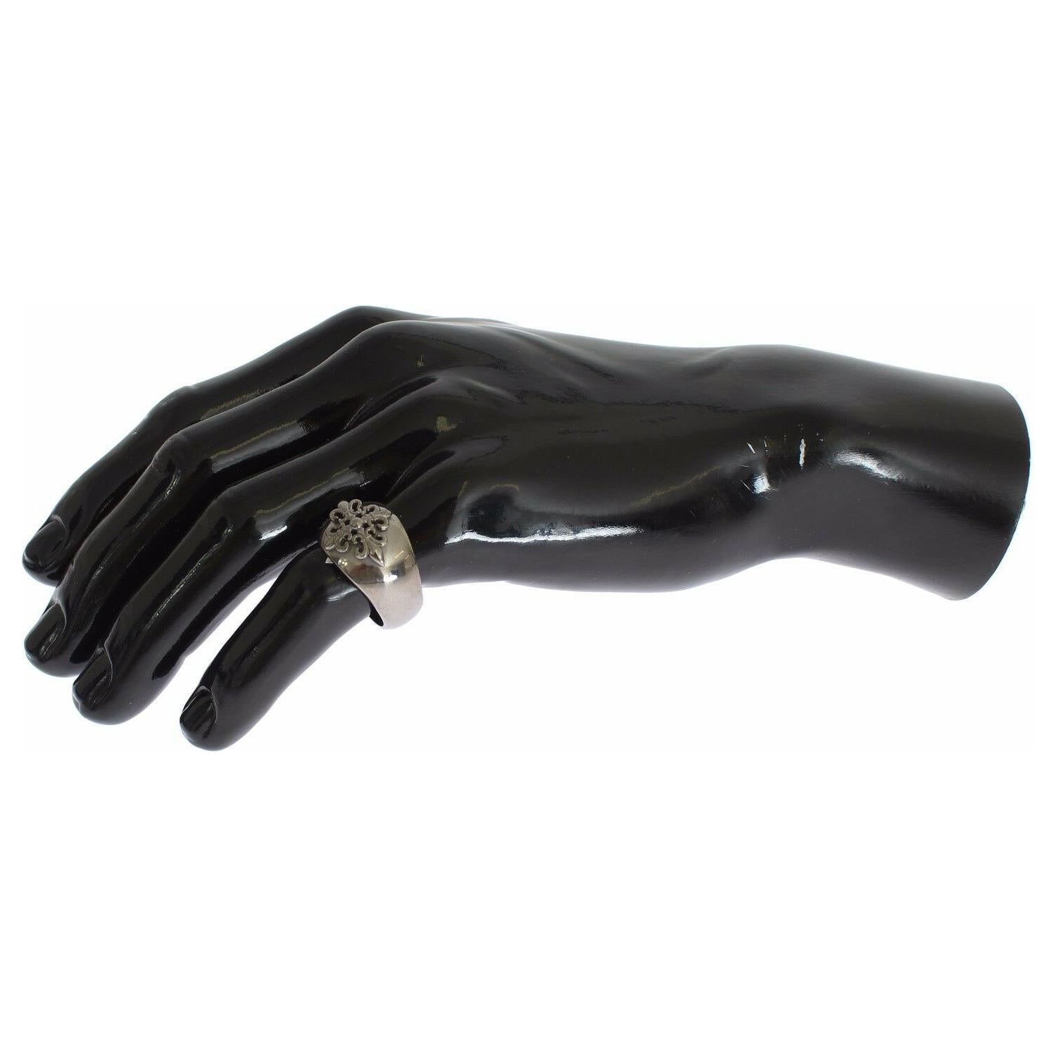 خاتم نيالايا للرجال من الفضة الاسترلينية المطلية بالروديوم