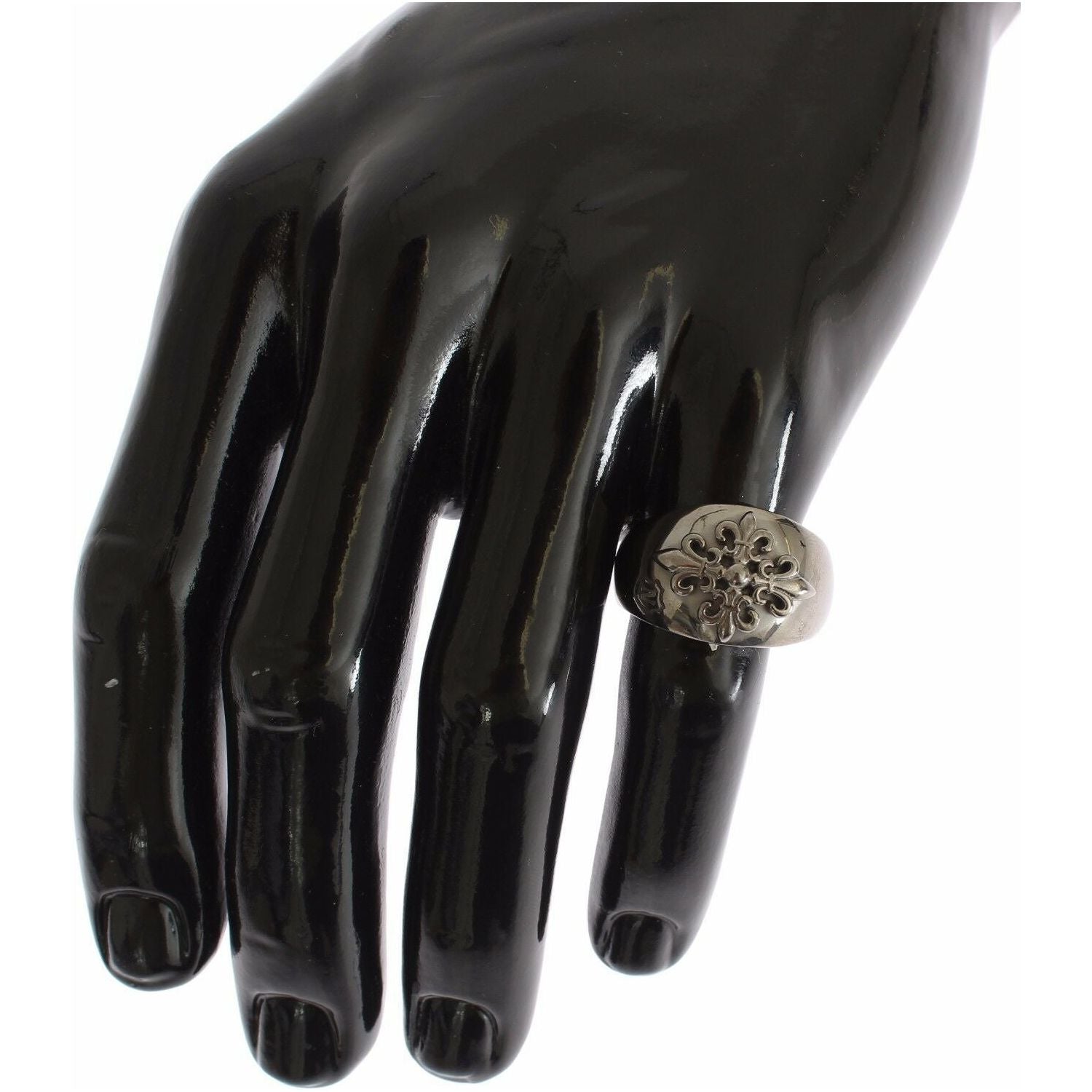 خاتم نيالايا للرجال من الفضة الاسترلينية المطلية بالروديوم