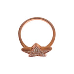 Nialaya Dazzling Pink Gold Plated Sterling Silver CZ Ring Ring Nialaya Sienna