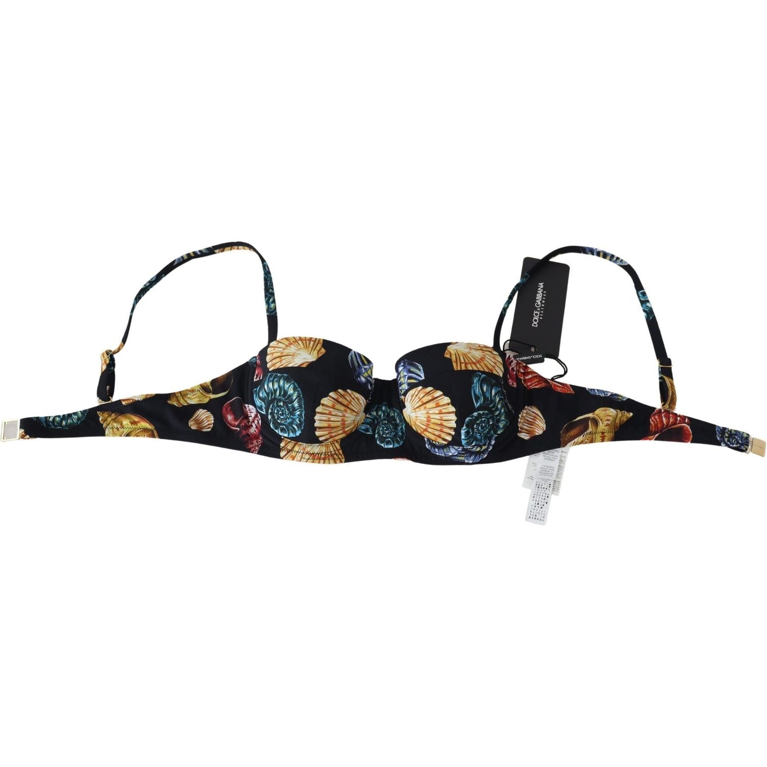 الجزء العلوي من بيكيني دولتشي آند غابانا شيك بطبعة صدف البحر