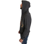 Dolce & Gabbana Gray Hooded Red Crystal Heart Gun Sweater TSH2520-48
