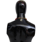 Dolce & Gabbana Elegant Red Crystal Gold-Plated Necklace Necklace Dolce & Gabbana Black