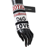 Dolce & Gabbana Multicolor Wool Knit D&G Love Wristband Wrap