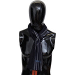 Missoni Multicolor Wool Striped Unisex Wrap Fringes Shawl