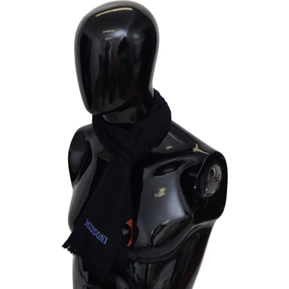 Missoni Black 100% Wool Knit Unisex Neck Wrap Shawl Scarf