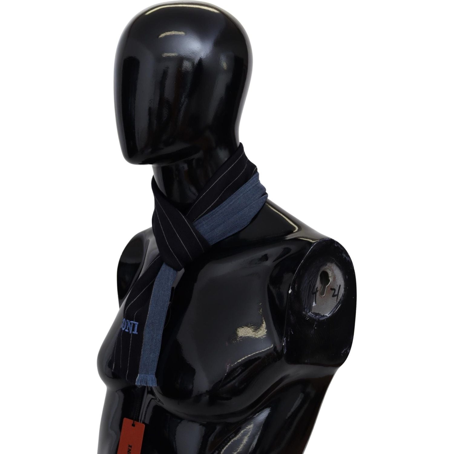 时尚条纹羊毛丝男女通用围巾