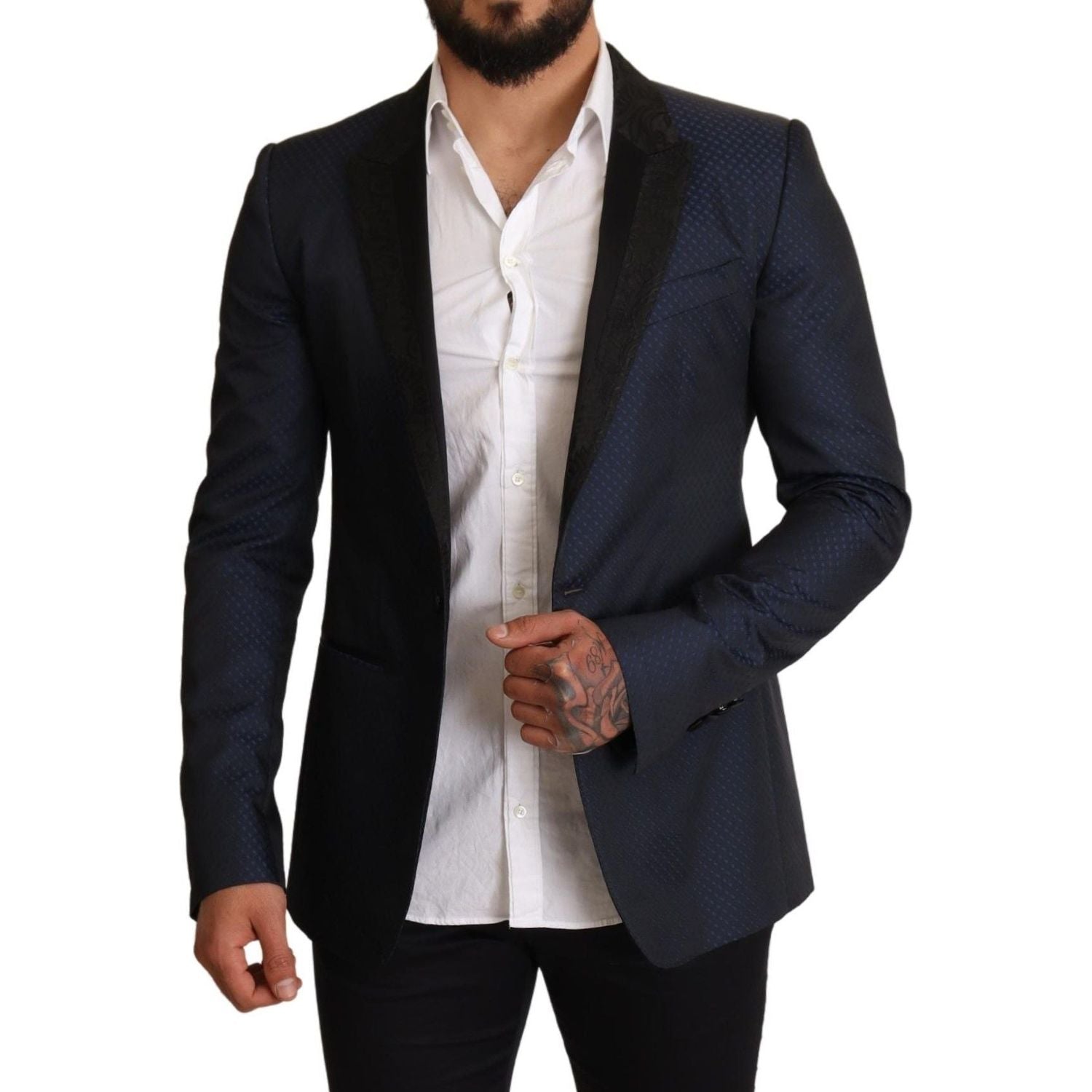 سترة مارتيني أنيقة باللون الأزرق من دولتشي آند غابانا بقصّة Slim Fit