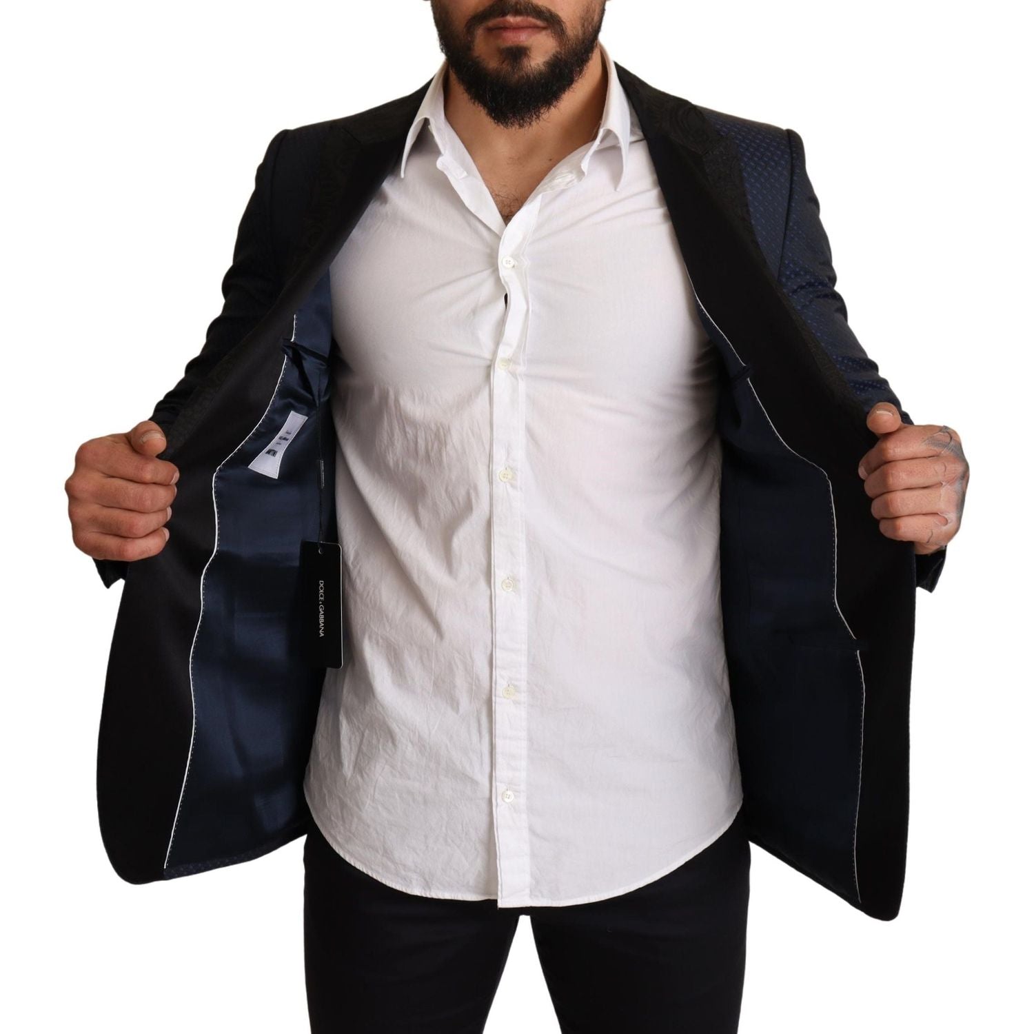 سترة مارتيني أنيقة باللون الأزرق من دولتشي آند غابانا بقصّة Slim Fit