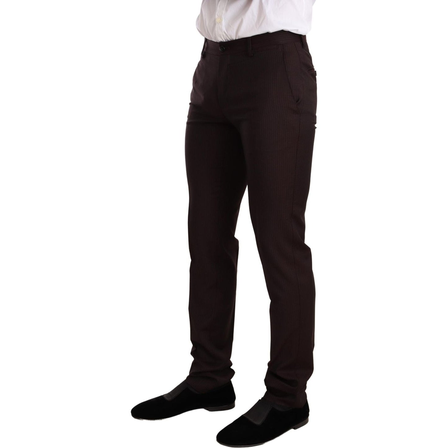 Dolce & Gabbana Bordeaux Wool MARTINI Slim Fit Suit Suit