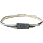 Costume National White Velvet Square Logo Design Waist Belt WOMAN BELTS