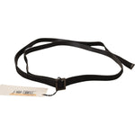 Costume National Black Leather Metal Buckle Waist Belt WOMAN BELTS