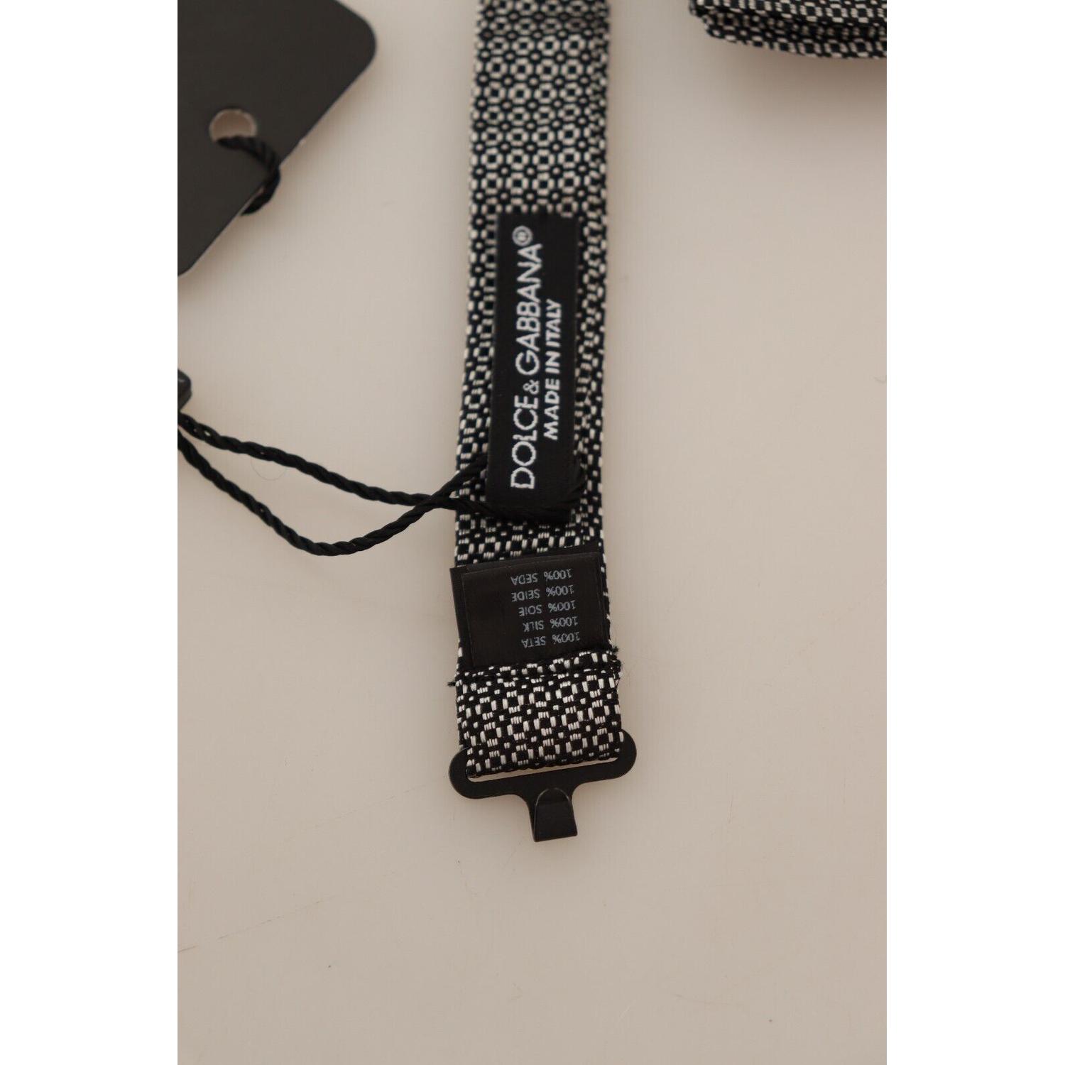 ربطة عنق أنيقة من الحرير متعدد الألوان من دولتشي آند غابانا