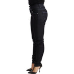 Acht Blue Cotton Low Waist Slim Fit Denim Women Trouser Jeans PAN71800 -W26