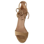 Maria Christina Elegant Beige Suede Ankle Strap Heels WOMAN PUMPS Maria Christina Dim Gray