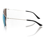 Frankie Morello Silver Metallic Men's Sunglasses