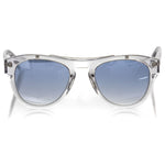 Frankie Morello White Acetate Men Sunglass Frankie Morello Dark Gray