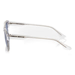 Frankie Morello White Acetate Men Sunglass Frankie Morello White Smoke