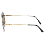 Frankie Morello Black Metallic Men's Sunglass Frankie Morello Light Gray