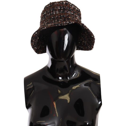Dolce & Gabbana Multicolor Fabric Woven Wide Brim Bucket Hat
