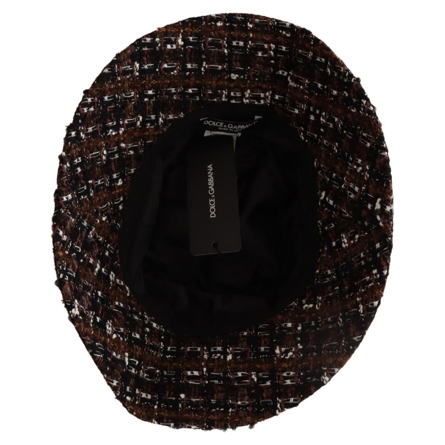 Dolce & Gabbana Multicolor Fabric Woven Wide Brim Bucket Hat