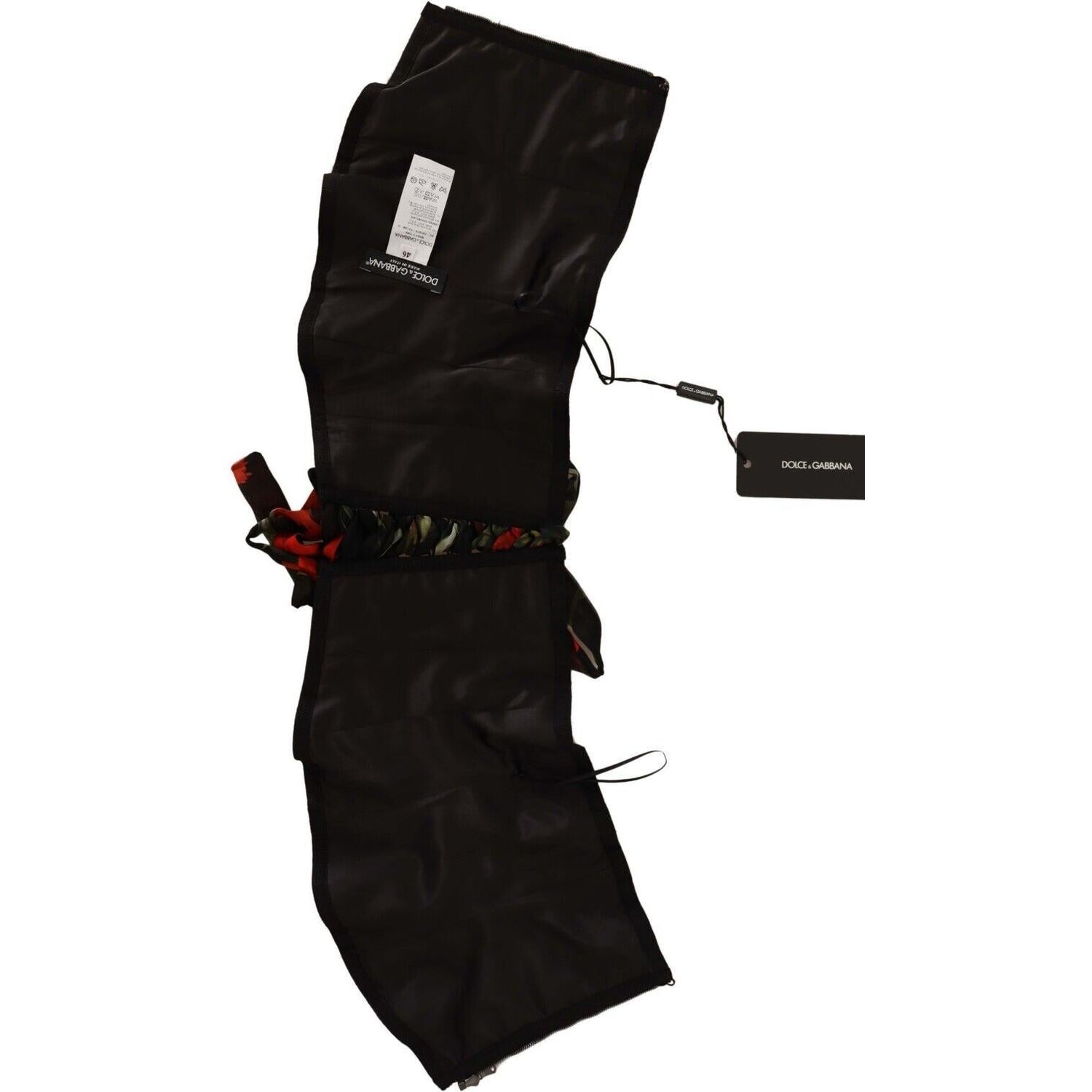 قميص كورسيه أنيق من الحرير الأسود من دولتشي آند غابانا