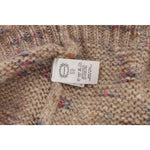 PINK MEMORIES Beige Oversized V-Neck Knitted Sweater PINK MEMORIES Dim Gray