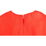 Fyodor Golan Red Mini Linen 3/4 Sleeve Sheath Dress