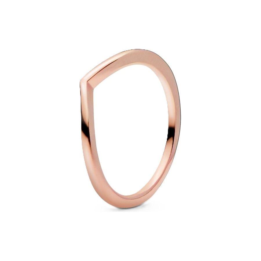 PANDORA JEWELS Mod. WISHBONE 14K ROSE GOLD-PLATED - RING - Size 48