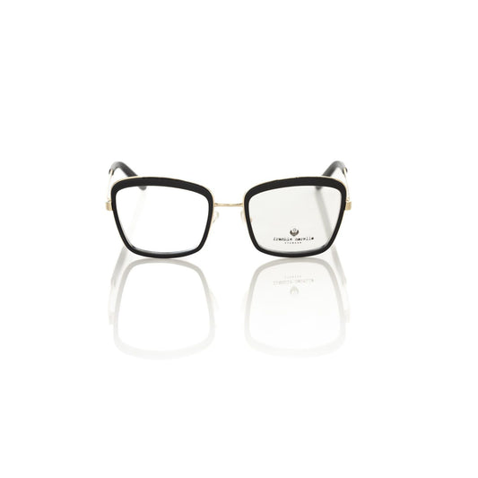 Frankie Morello Black Metallic Fibre Glasses Frame