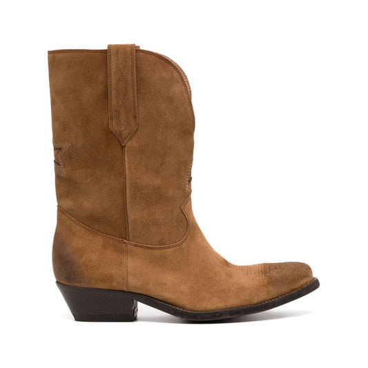 Golden Goose Boots Leather Brown Boots Golden Goose Sienna
