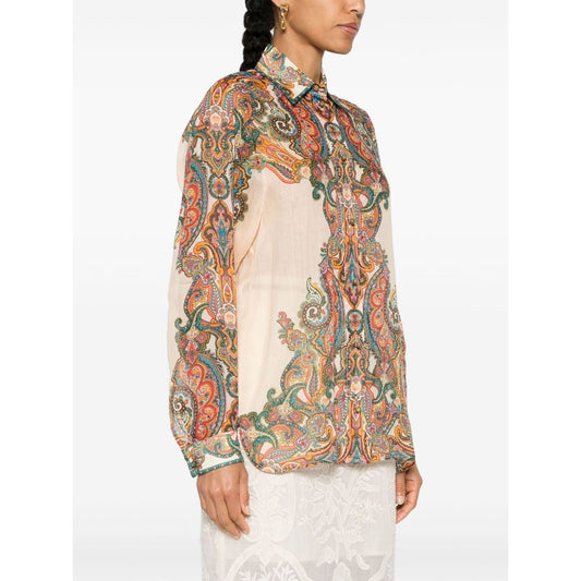 Zimmermann Shirts MultiColour Shirts Zimmermann Beige