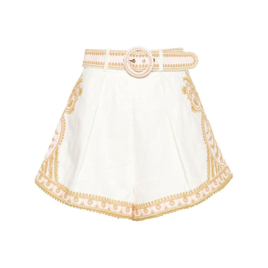 Zimmermann Shorts Beige Short trousers Zimmermann Seashell