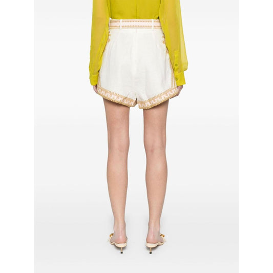 Zimmermann Shorts Beige Short trousers Zimmermann White Smoke