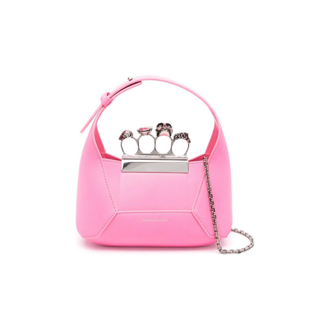 Front view with bag zipped and handles upright.