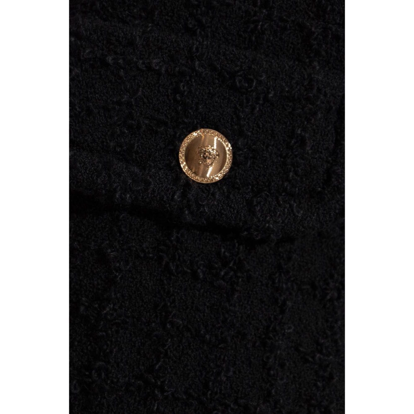 Versace Heritage tweed mini shorts