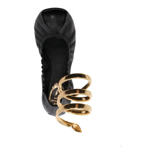 RENE' CAOVILLA Flat shoes Black Flat Shoes Rene' Caovilla Wheat