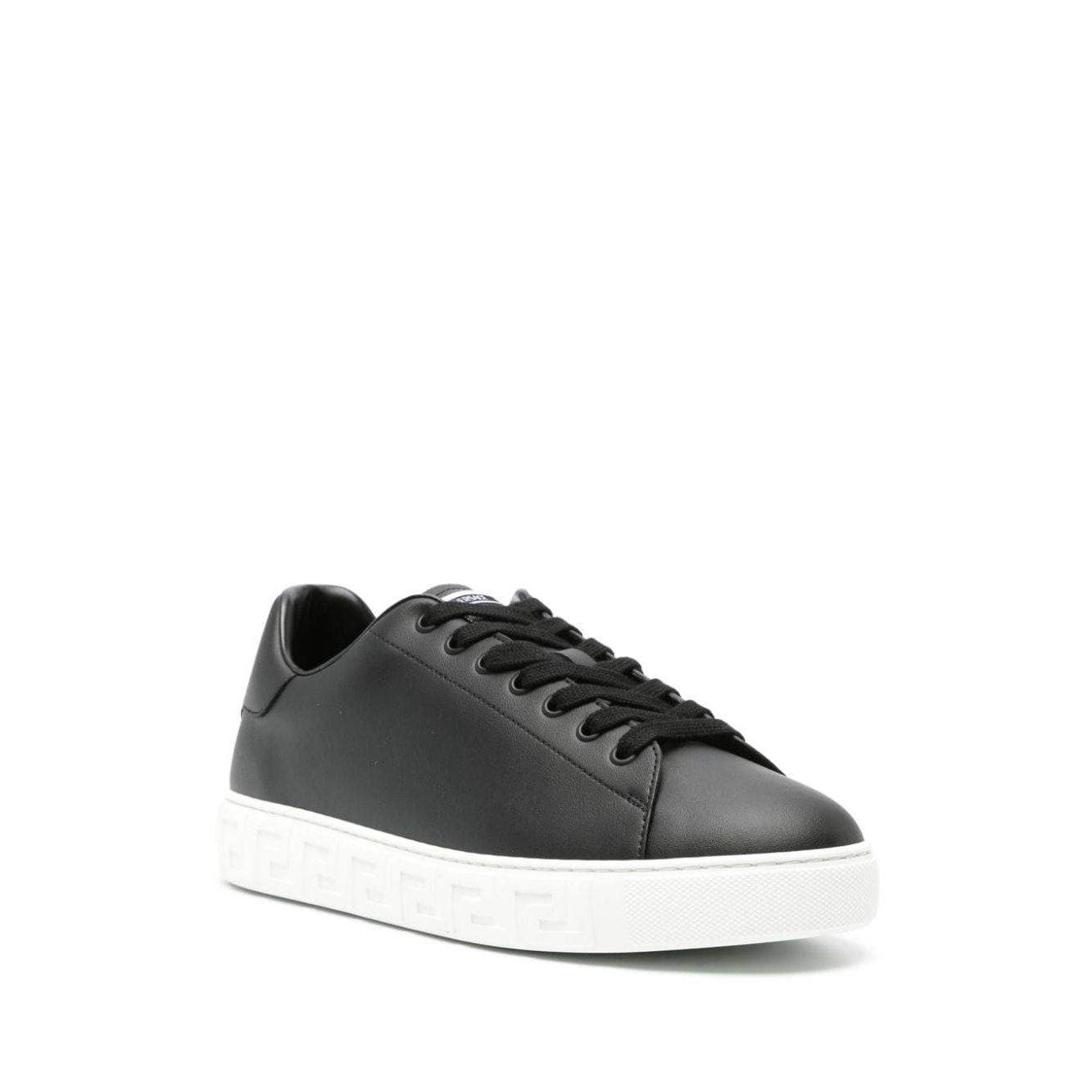 Versace greca faux leather sneakers