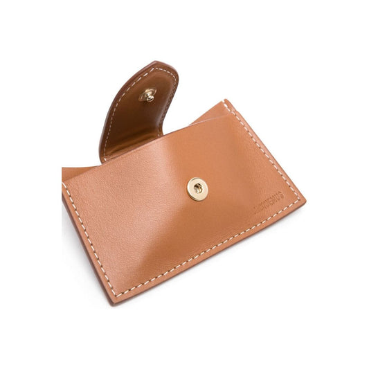 JACQUEMUS Wallets Leather Brown Wallets JACQUEMUS Dark Salmon