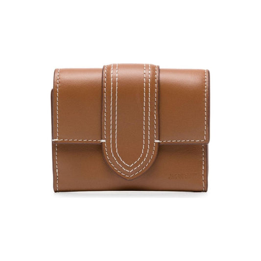 JACQUEMUS Wallets Leather Brown Wallets JACQUEMUS Sienna