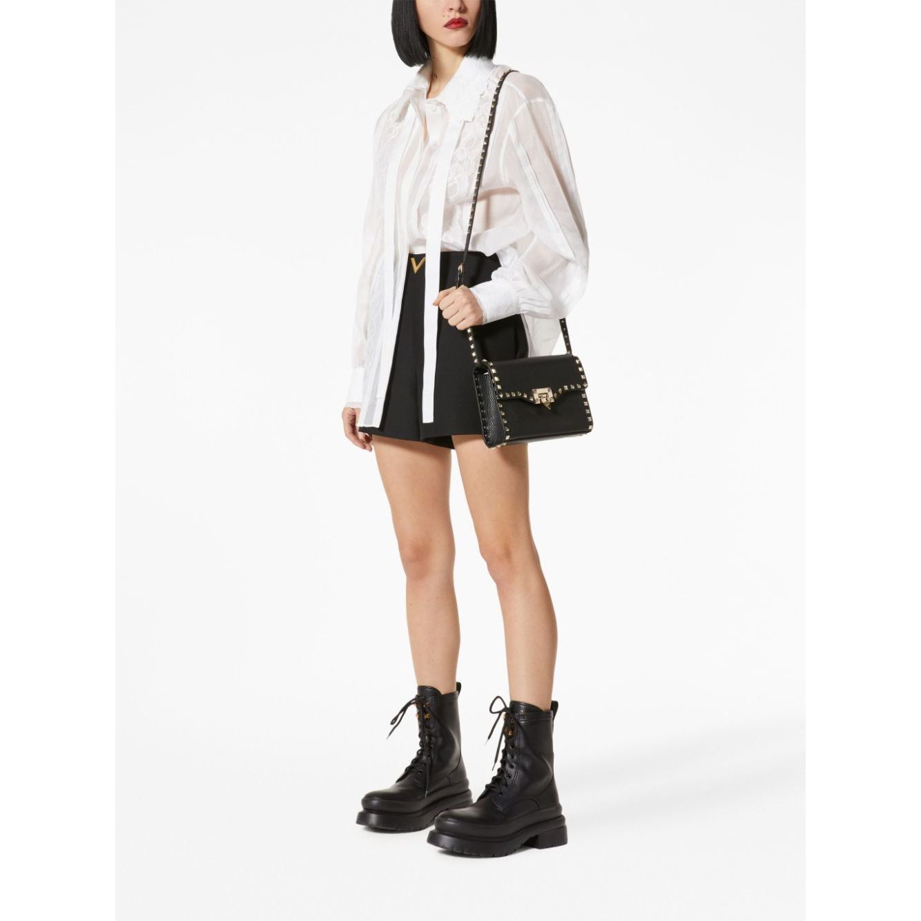 Valentino Garavani Rockstud small leather shoulder bag Shoulder