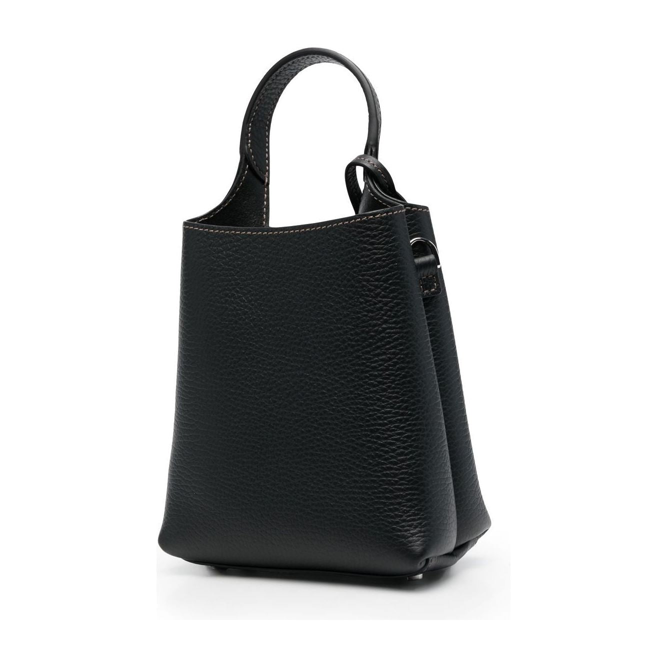 Front view with bag zipped and handles upright.