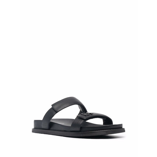 EMPORIO ARMANI EXCLUSIVE Emporio Armani double-strap leather sandals X3P778XF27100002-P25