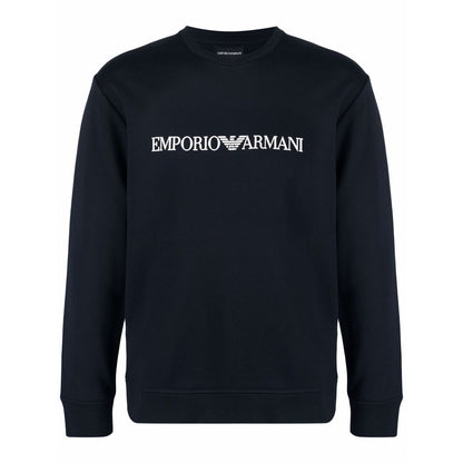Emporio Armani Modal-blend sweatshirt with logo print Topwear