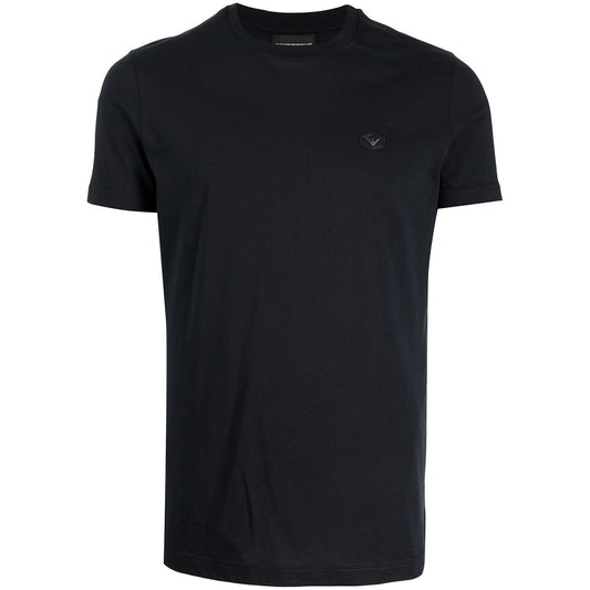 Emporio Armani logo patch short-sleeved T-shirt Topwear