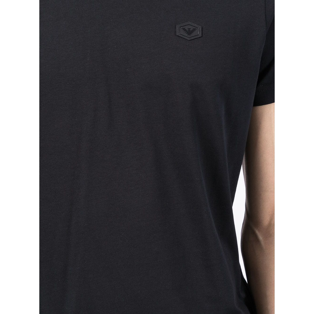 Emporio Armani logo patch short-sleeved T-shirt