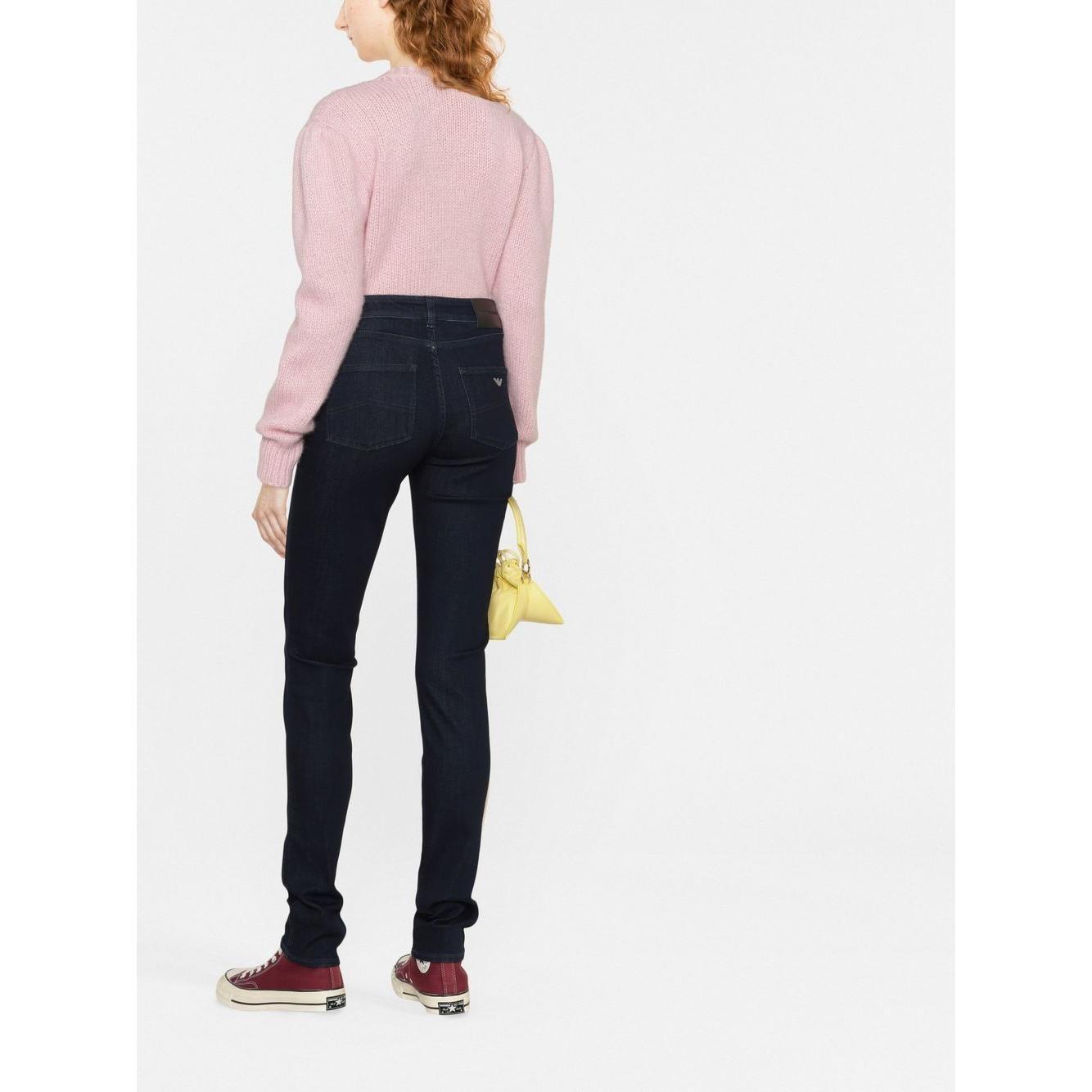 Emporio Armani high-waisted slim-cut Trousers 8N2J182DL2Z0941-P25