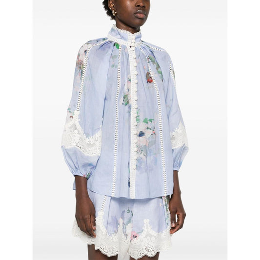 Zimmermann Shirts Clear Blue Shirts Zimmermann Lavender