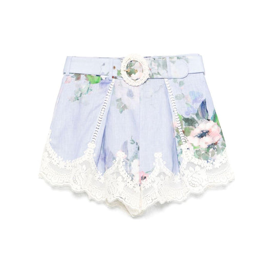 Zimmermann Shorts Clear Blue Short trousers Zimmermann Lavender