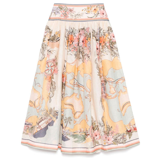 Zimmermann Skirts Beige Skirts Zimmermann Light Gray